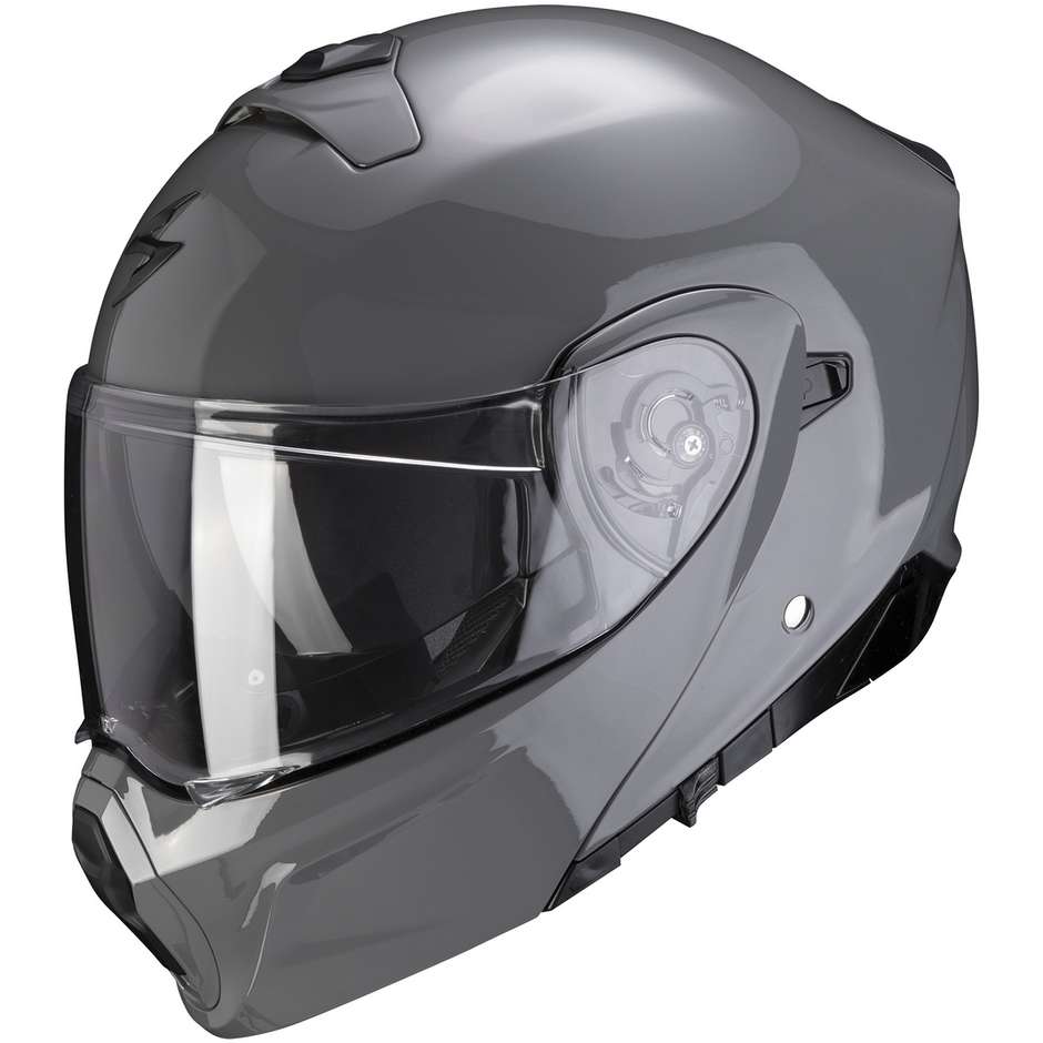 Modular Motorcycle Helmet Approved P / J Scorpion EXO-930 SOLID Gray