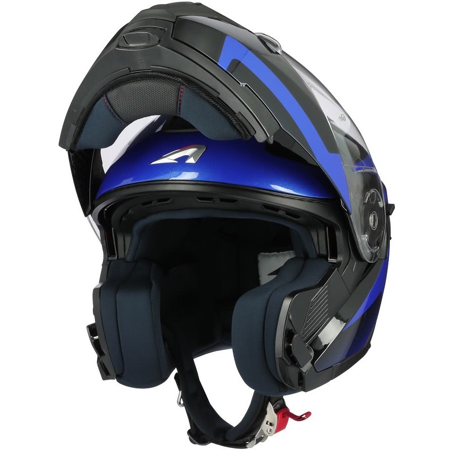 Modular Motorcycle Helmet Astone RT 1200 Evo ASTAR Glossy Blue For Sale