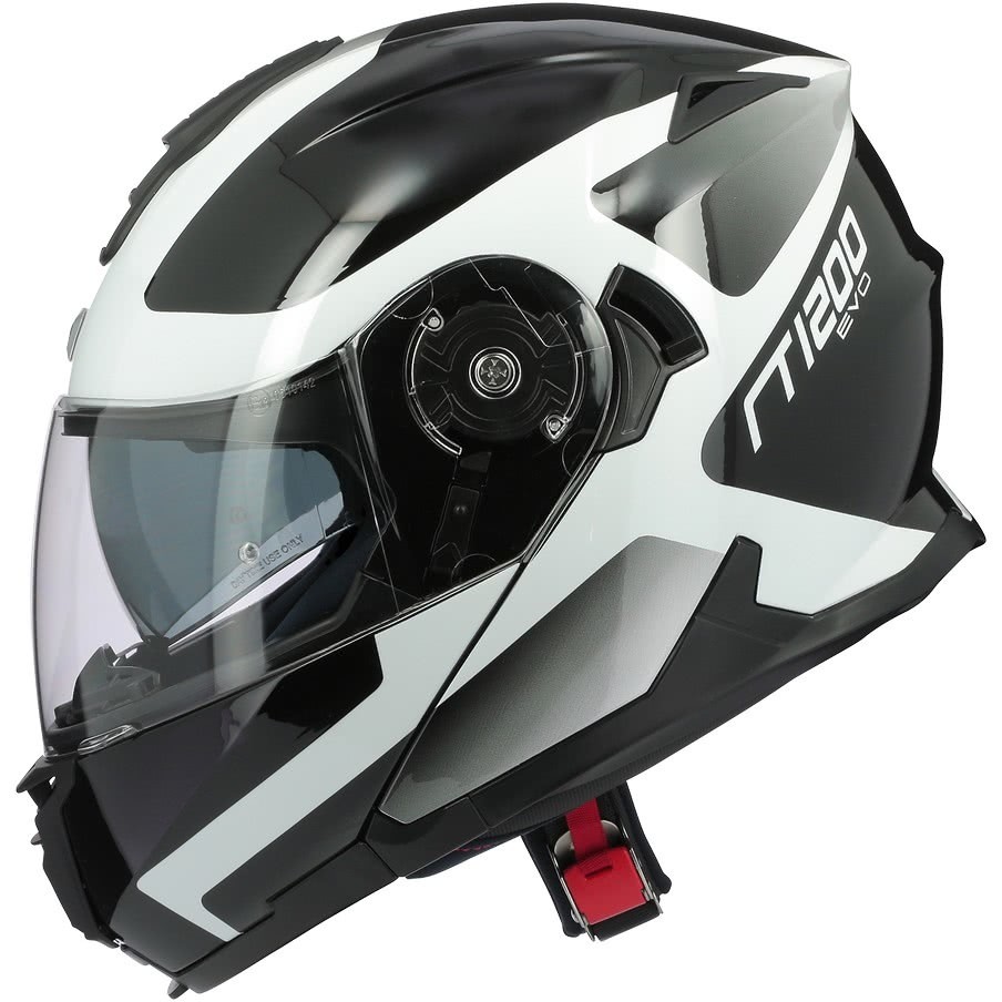 Modular Motorcycle Helmet Astone RT 1200 Evo ASTAR Glossy White Black