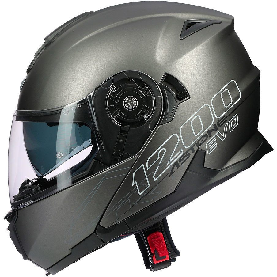 Modular Motorcycle Helmet Astone RT 1200 Evo Monocolor Matt Titanium