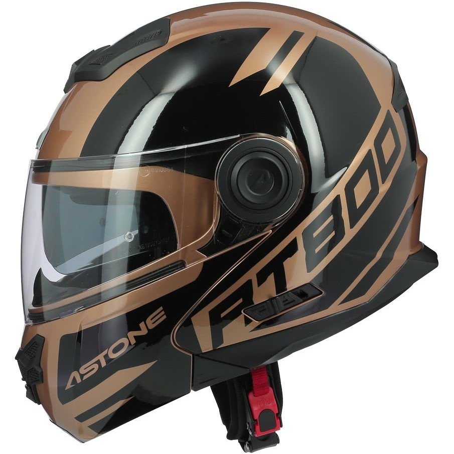 Modular Motorcycle Helmet Astone RT800 ALIAS Glossy Gold