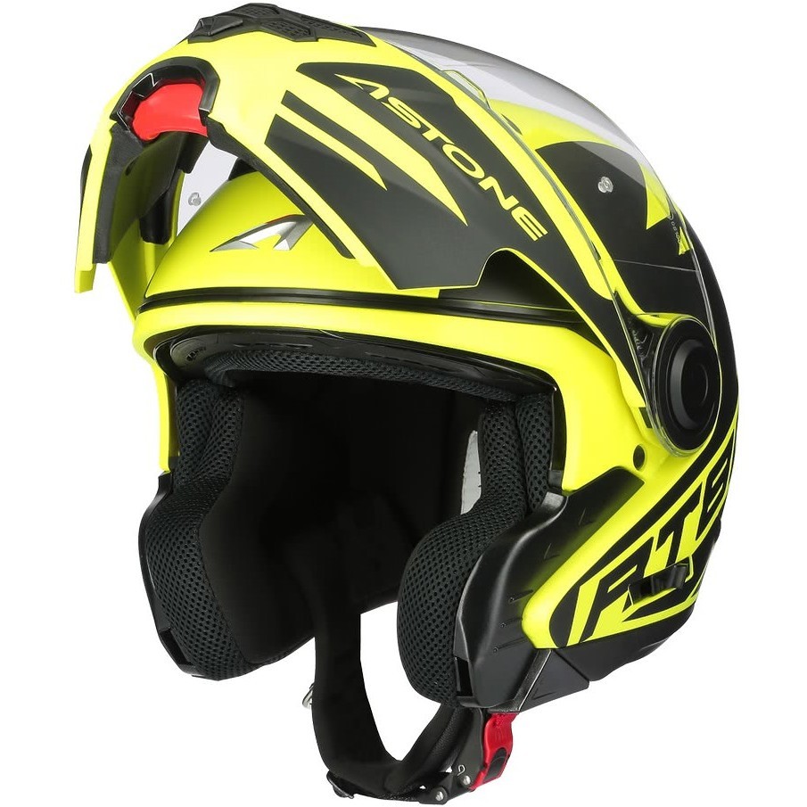 Modular Motorcycle Helmet Astone RT800 ALIAS Matt Fluo Yellow