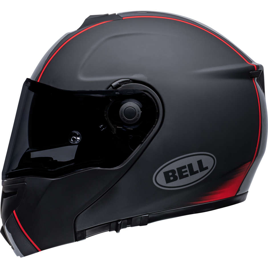 Modular Motorcycle Helmet Bell SRT MODULAR HART LUCK JAMO Black Red Matt Glossy
