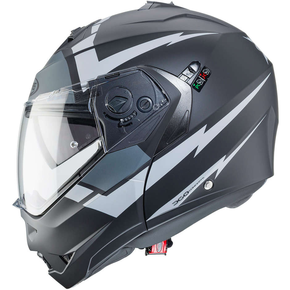 Modular Motorcycle Helmet Caberg DUKE II KITO Matt Black Anthracite Approval P / J