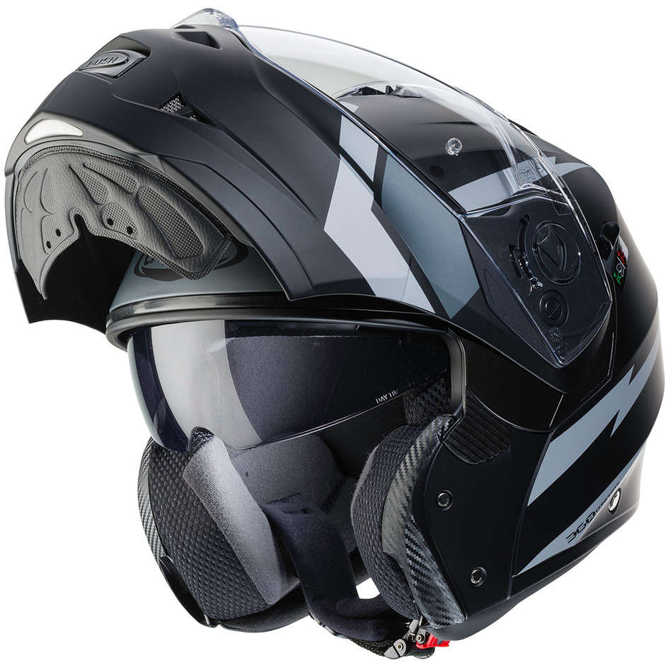 Modular Motorcycle Helmet Caberg DUKE II KITO Matt Black Anthracite Approval P / J