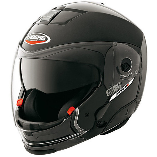 Modular Motorcycle Helmet Caberg Hyper-X Smart Black Detachable Chin