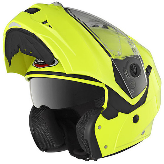 Modular Motorcycle Helmet Caberg Model DUKE Hi Vision Yellow