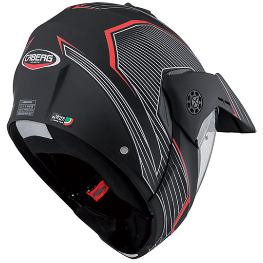 Modular Motorcycle Helmet Caberg Model Tourmax Sonic Black / Red