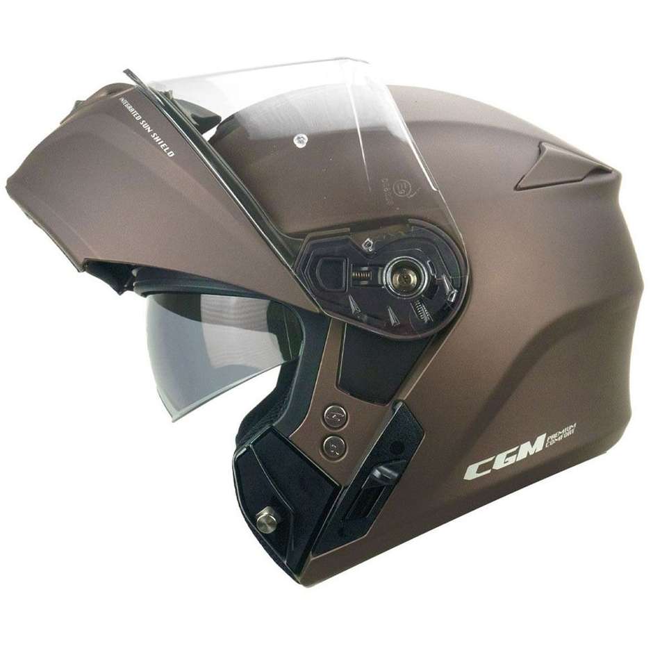 Modular Motorcycle Helmet CGM 508A P / J BERLIN Satin Brown