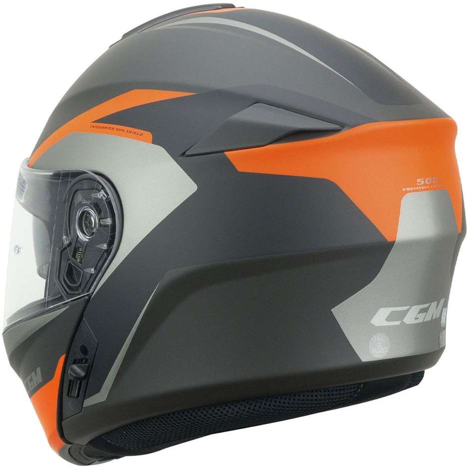 Modular Motorcycle Helmet CGM 508G DRESDA Orange Matt