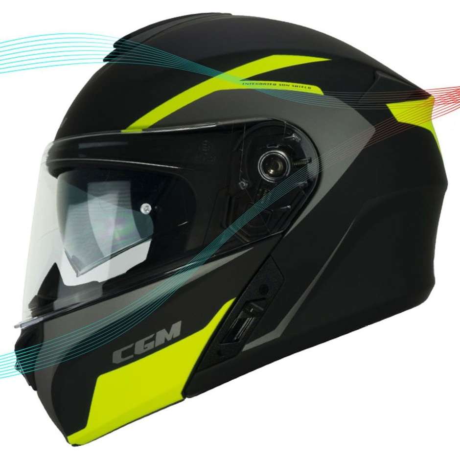 Modular Motorcycle Helmet CGM 508G DRESDA Orange Matt