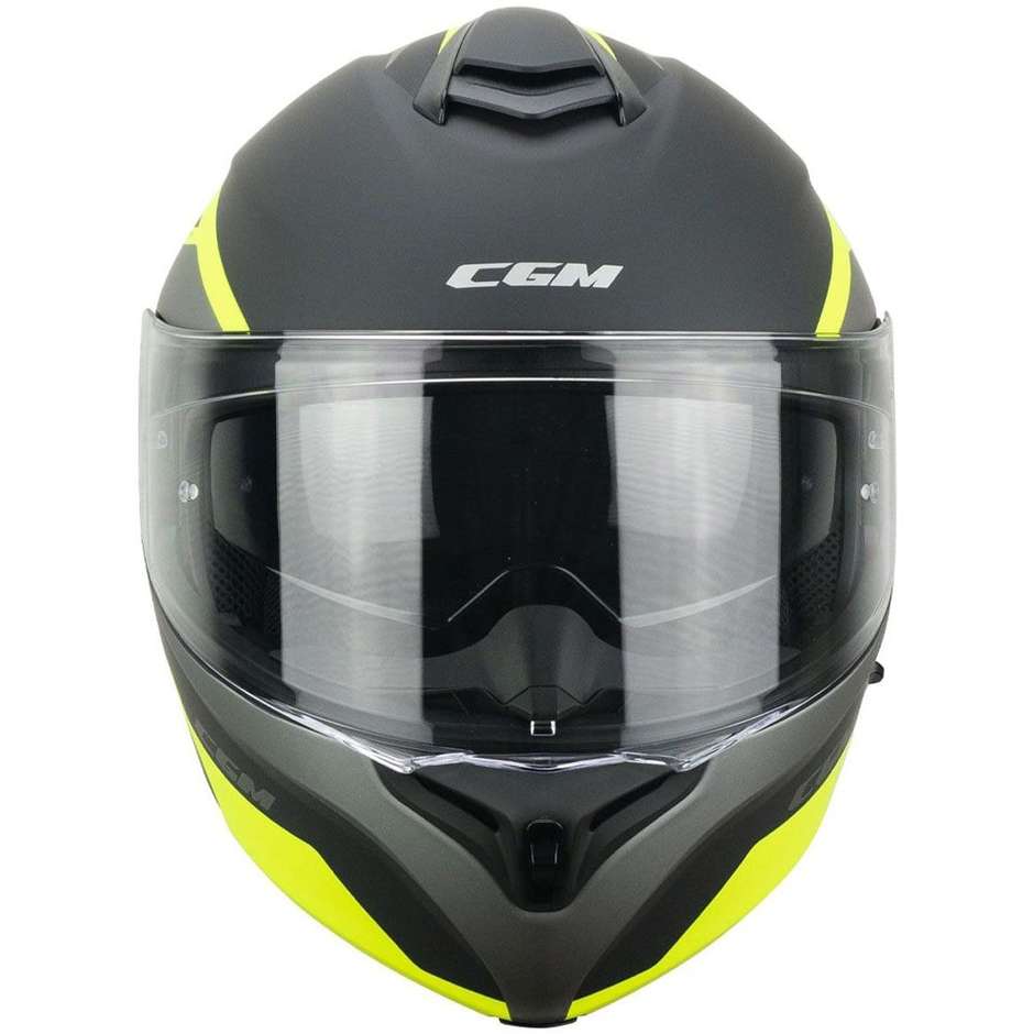 Modular Motorcycle Helmet CGM 508G DRESDA Yellow Fluo Matt