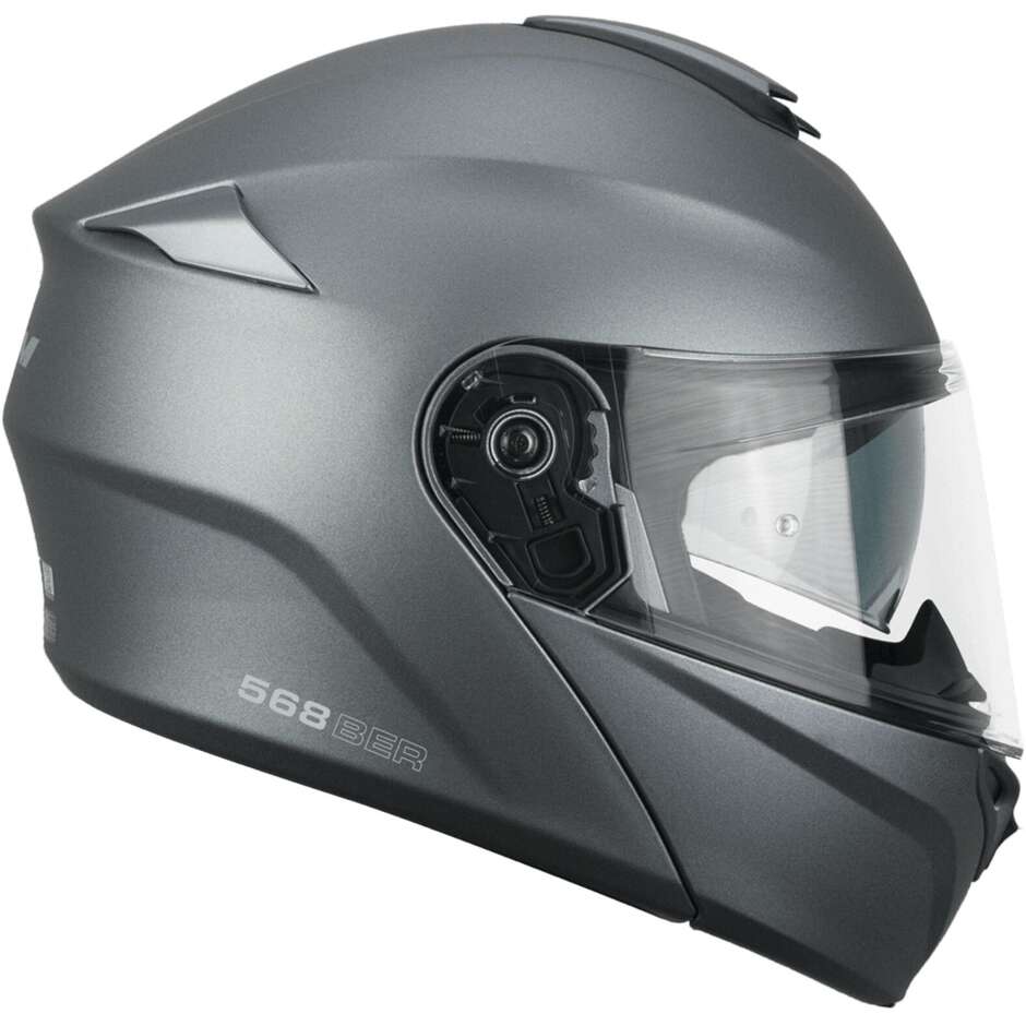 Modular Motorcycle Helmet CGM 568A BER MONO Satin Anthracite
