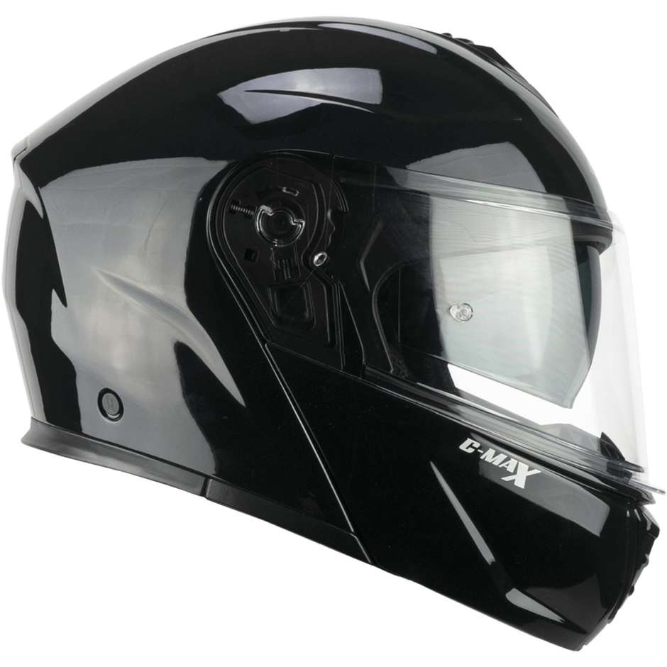 Modular Motorcycle Helmet CGM 569a C-MAX MONO Glossy Black