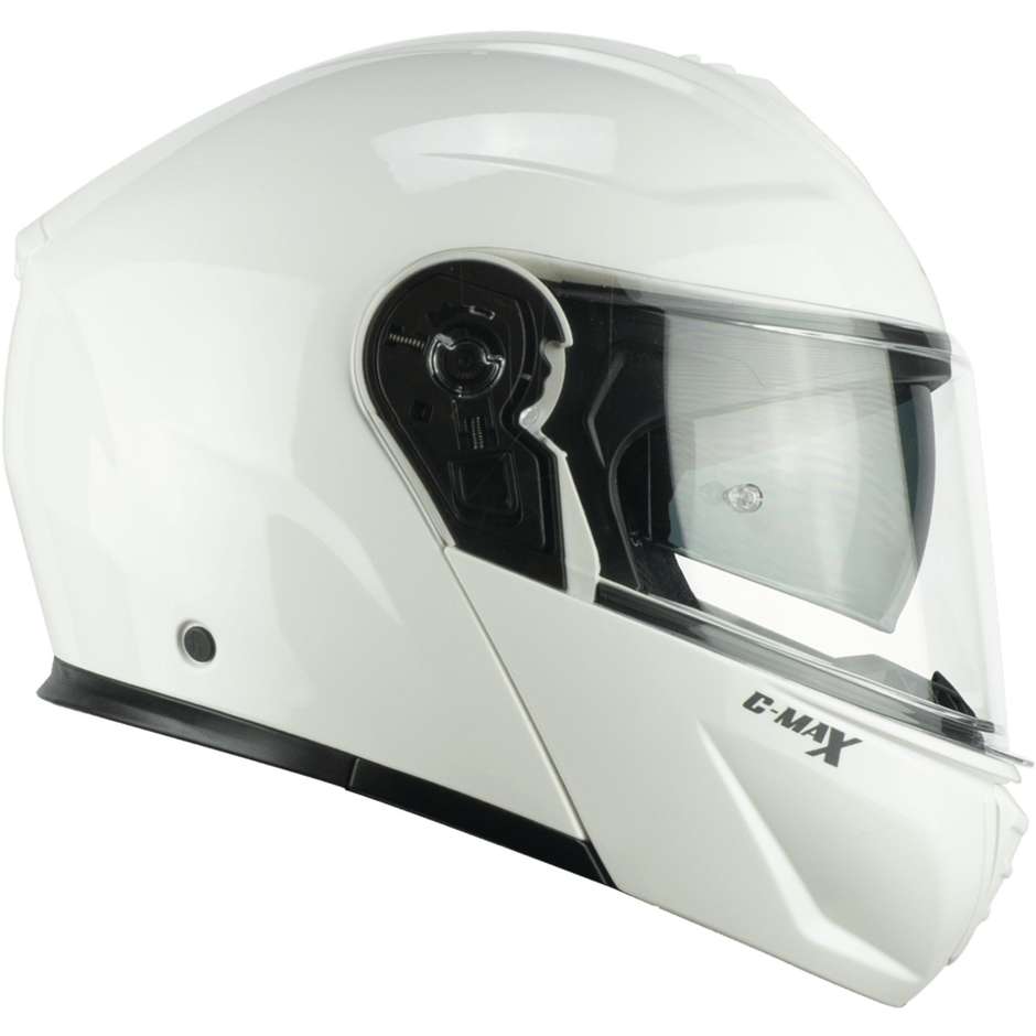 Modular Motorcycle Helmet CGM 569a C-MAX MONO Glossy White