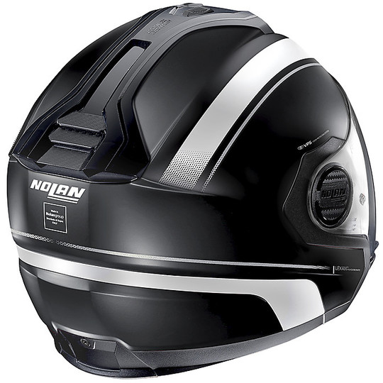 Modular Motorcycle Helmet CossOver Nolan N40.5 GT RESOLUTE N-Com 020 Black Matt White