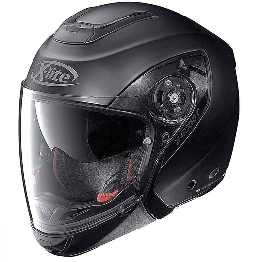 Modular Motorcycle Helmet Crossover X-Lite X-403 GT Elegance N-COM Black