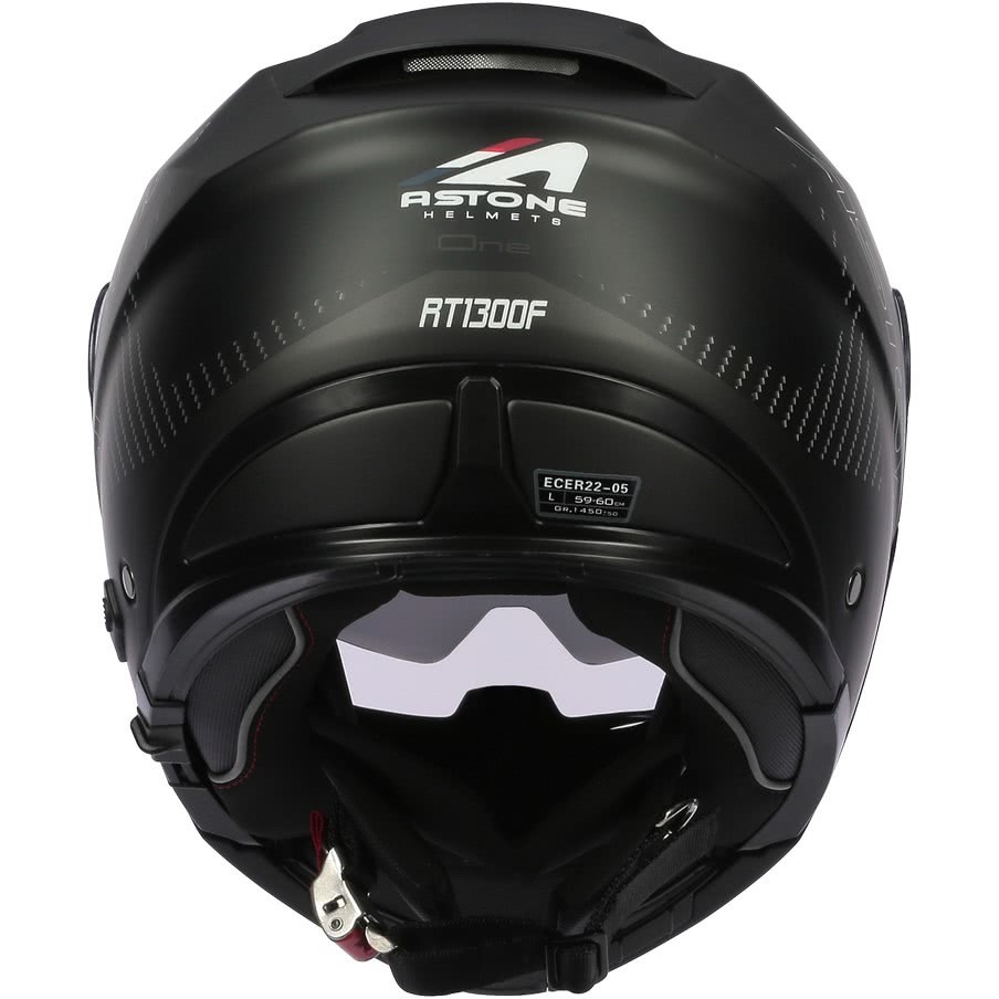 Modular Motorcycle Helmet Double Homologation Astone RT1300 f ONE Matt Black