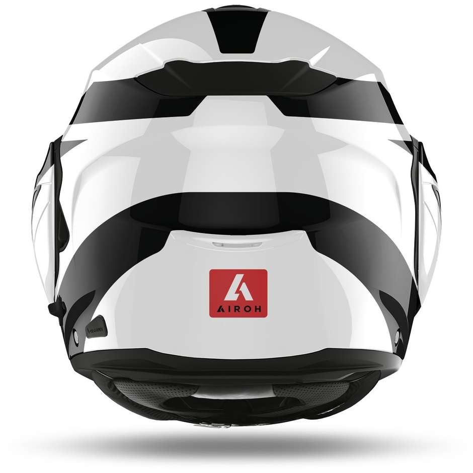 Modular Motorcycle Helmet Double Homologation P / J Airoh REV 19 Leaden Glossy Red