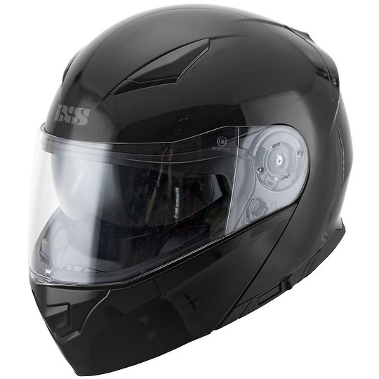 Modular Motorcycle Helmet Double Visor Ixs 300 1.0 Glossy Black