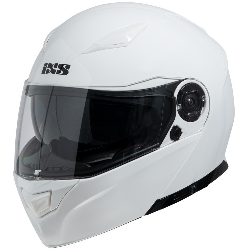 Modular Motorcycle Helmet Double Visor Ixs 300 1.0 Glossy White