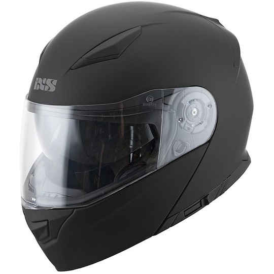 Modular Motorcycle Helmet Double Visor Ixs 300 1.0 Matt Black
