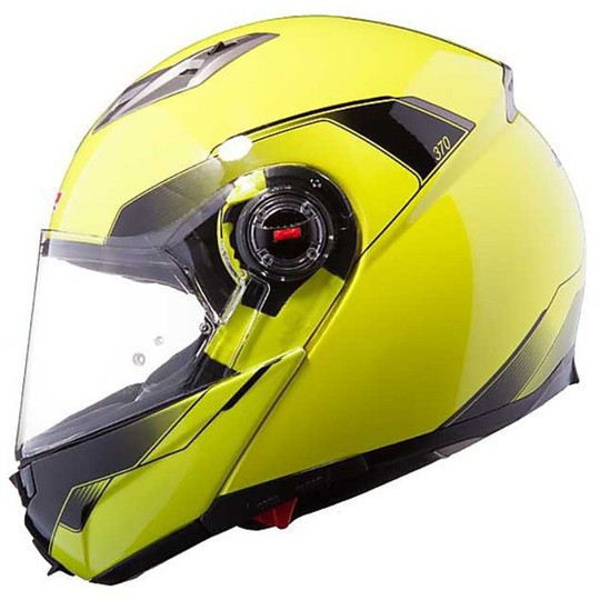 Modular Motorcycle Helmet FF370 Steering Ls2 Quantum Multicolor Yellow Hi-Vision