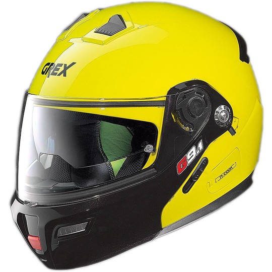 Modular Motorcycle Helmet G9.1 Evolve Couplé N-COM Led Yellow