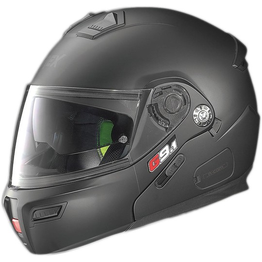 Modular Motorcycle Helmet G9.1 Evolve Kinetic N-COM Black Opaque