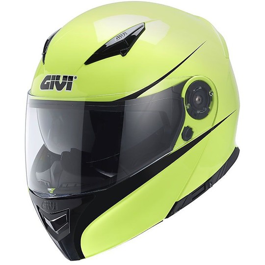 Modular Motorcycle Helmet Givi X.16 Voyager Neon Yellow