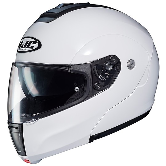 Modular Motorcycle Helmet HJC C90 Double Visor Pearly White