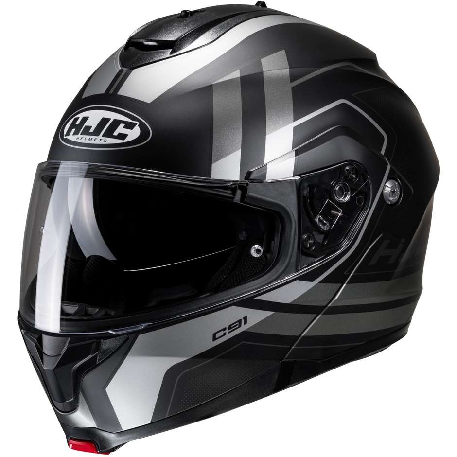 Modular Motorcycle Helmet Hjc C91 OCTO MC5SF Matt Black Gray