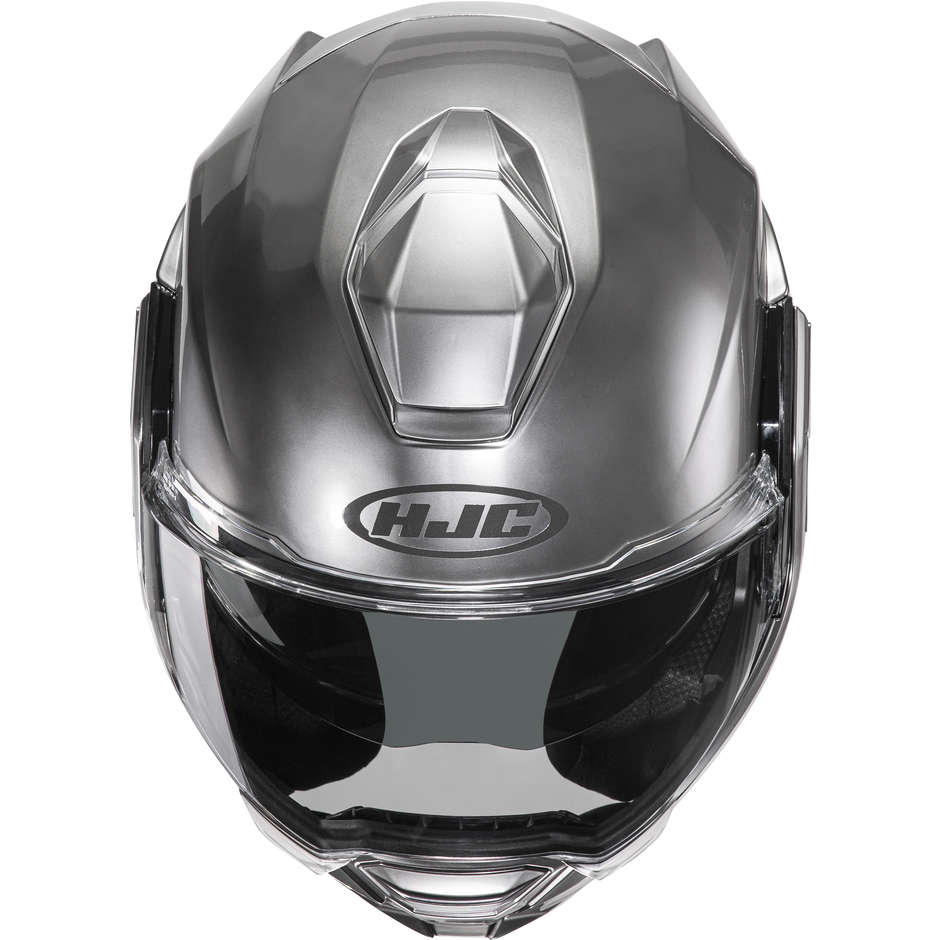 Modular Motorcycle Helmet Hjc i100 UNI HYPER Silver