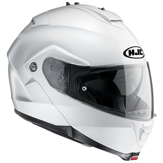 Modular Motorcycle Helmet HJC IS-MAX 2 Double Visor Glossy White