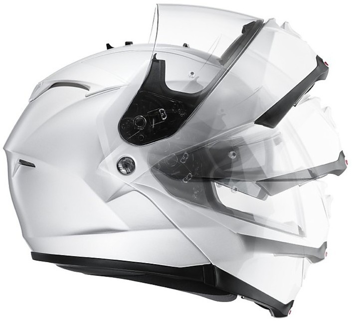 HJC IS-MAX2 Cormi Electric Modular Snowmobile Helmet Gray Black LG Large 