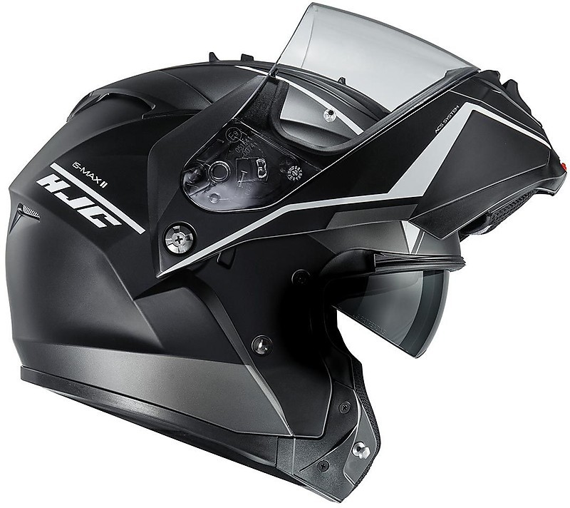 HJC IS-MAX2 Cormi Snowmobile Helmet Gray Black LG Large Modular IS-MAX II 