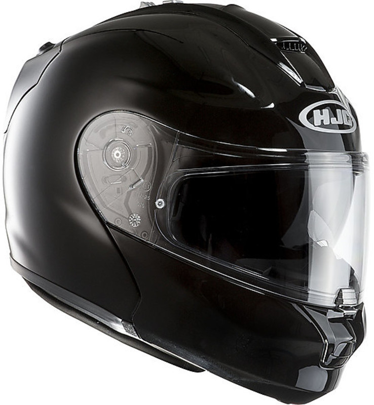 Modular Motorcycle Helmet HJC RPHA MAX EVO Dual Visor Gloss Black For