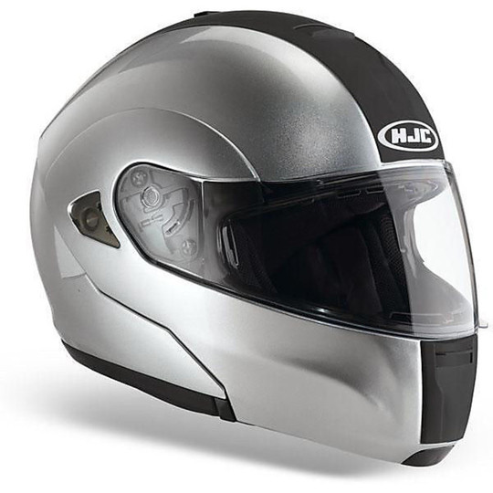 Modular Motorcycle Helmet HJC Sunroof ISMAX BT Silver