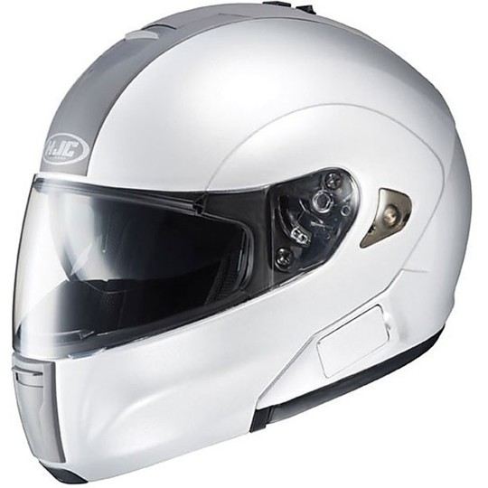 Modular Motorcycle Helmet HJC Sunroof ISMAX BT White