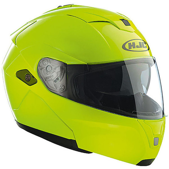 Modular Motorcycle Helmet HJC Sunroof SYMAX III fluorescing