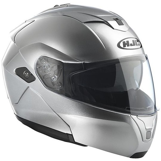 Modular Motorcycle Helmet HJC Sunroof SYMAX III Silver