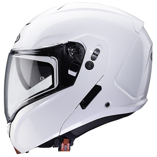 Modular Motorcycle Helmet Homologated P / J Caberg HORUS White Metal
