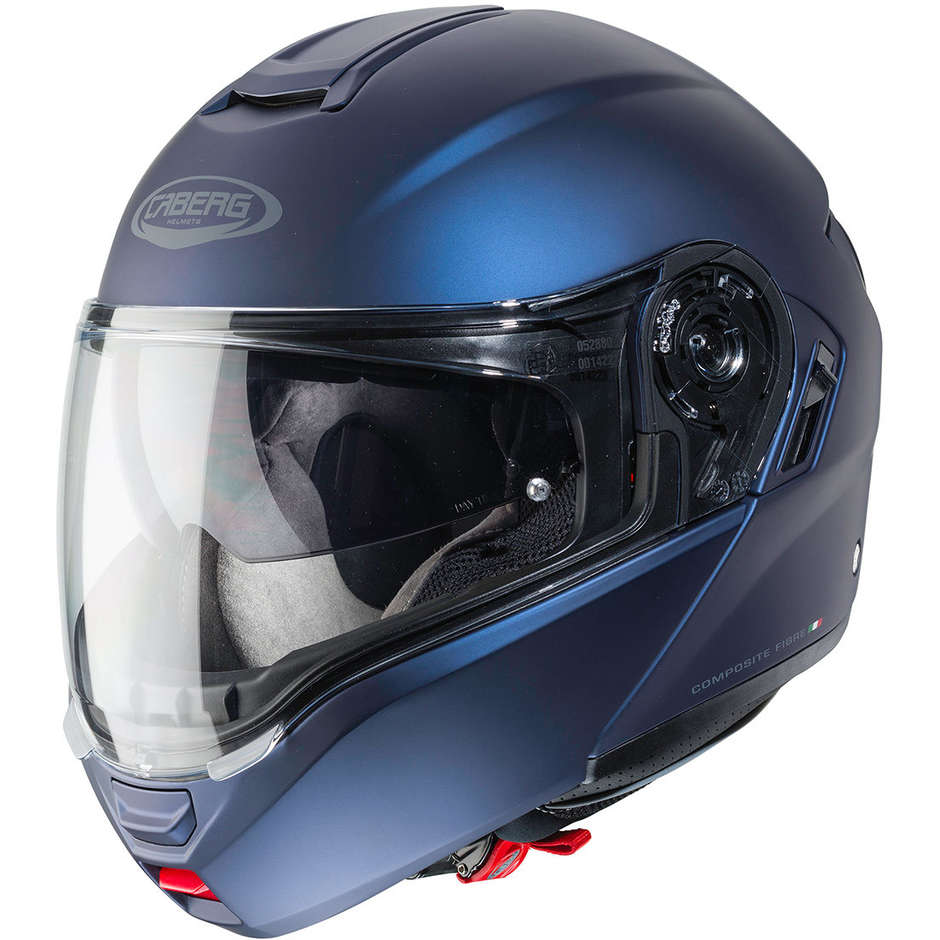 Modular Motorcycle Helmet in Caberg LEVO Fiber Blue Yamaha Approved P / J