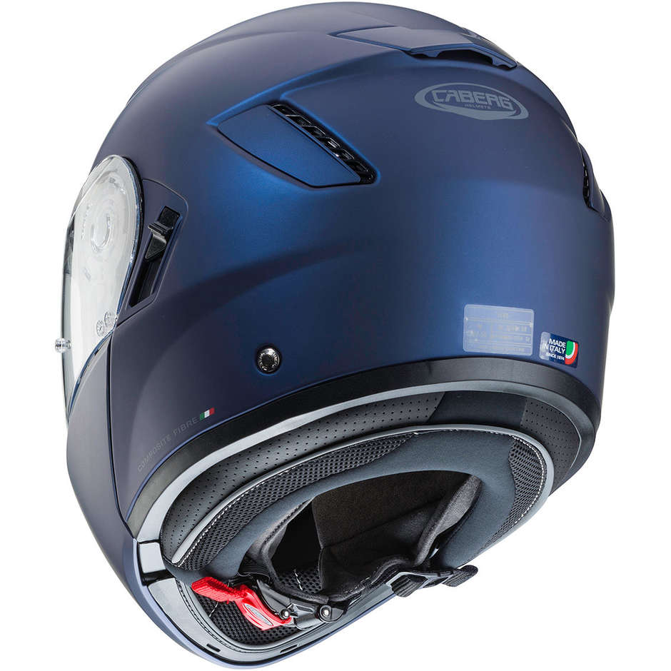 Modular Motorcycle Helmet in Caberg LEVO Fiber Blue Yamaha Approved P / J