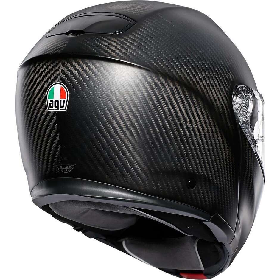 Modular Motorcycle Helmet in Carbon AGV Sportmodular Mono Carbon Opaque