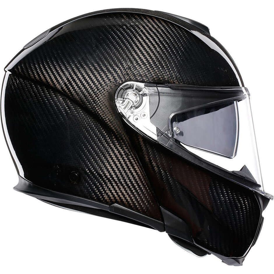Modular Motorcycle Helmet in Carbon AGV Sportmodular Mono Glossy Carbon