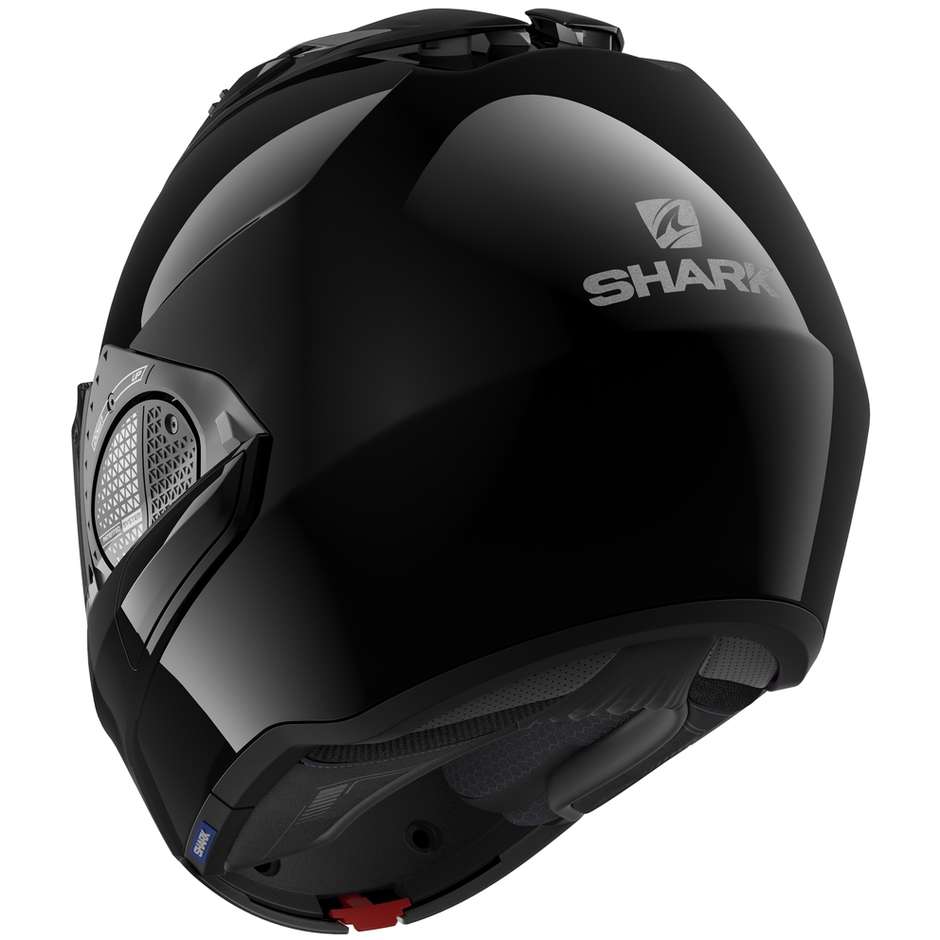 Modular Motorcycle Helmet In Shark EVO GT BLANK Black