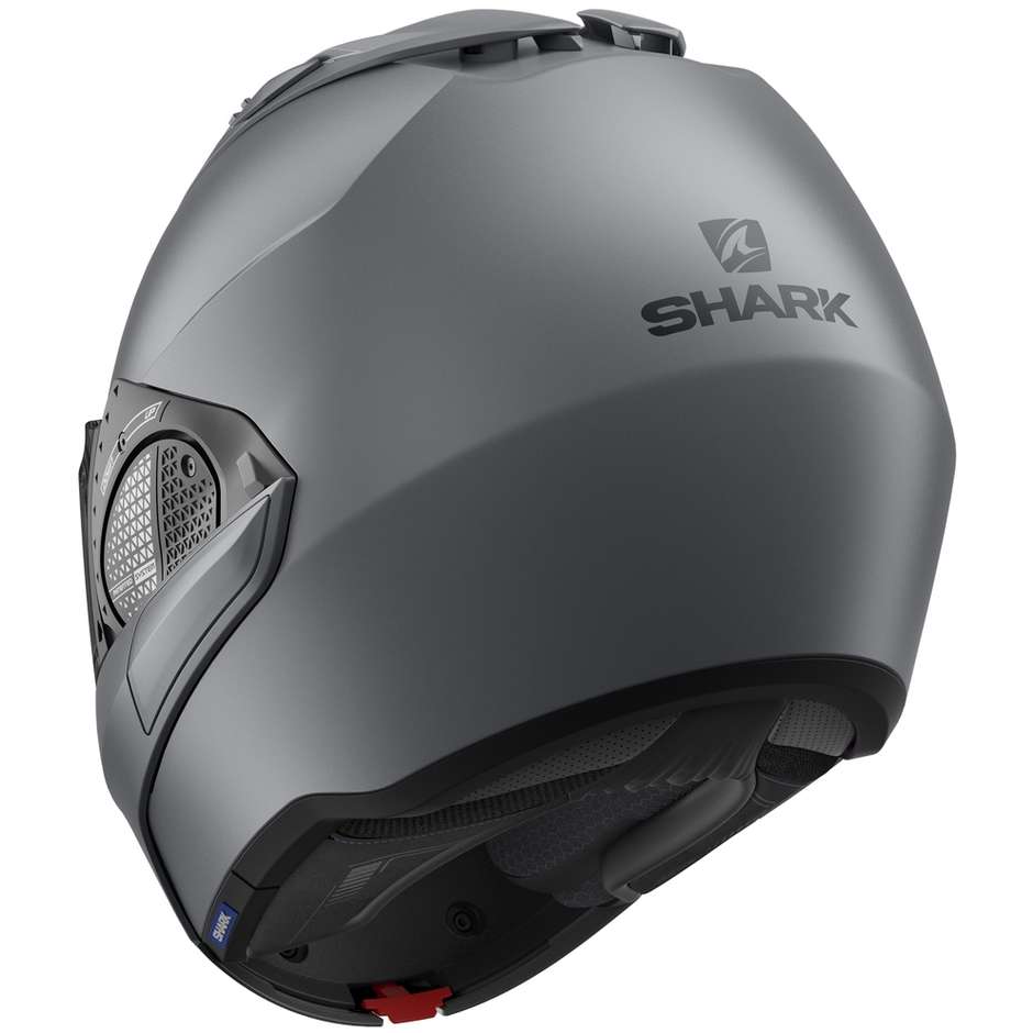 Modular Motorcycle Helmet In Shark EVO GT BLANK Matt Anthracite