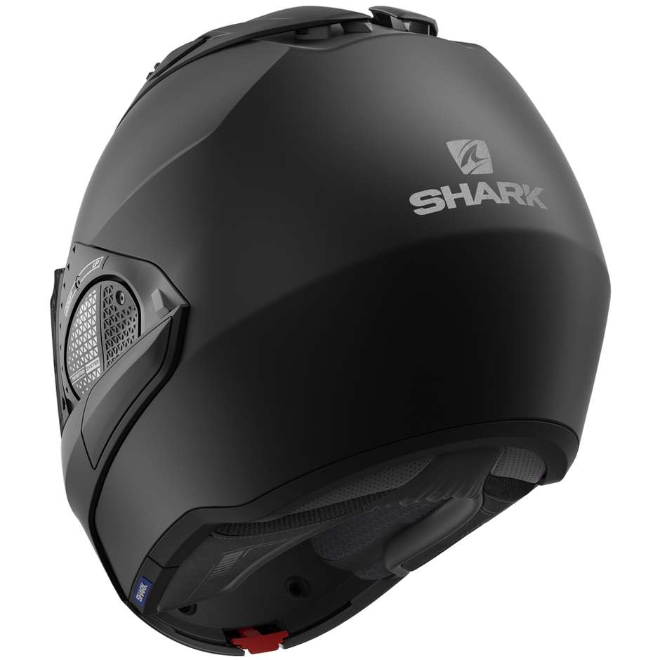 Modular Motorcycle Helmet In Shark EVO GT BLANK Matt Black