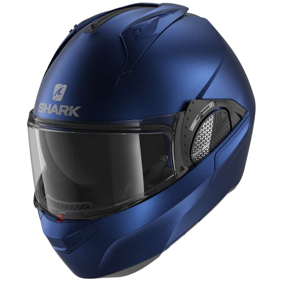 Modular Motorcycle Helmet In Shark EVO GT BLANK Matt Blue